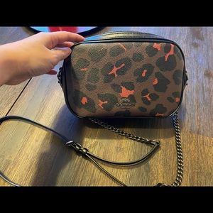 Coach Crossbody with Leopard print